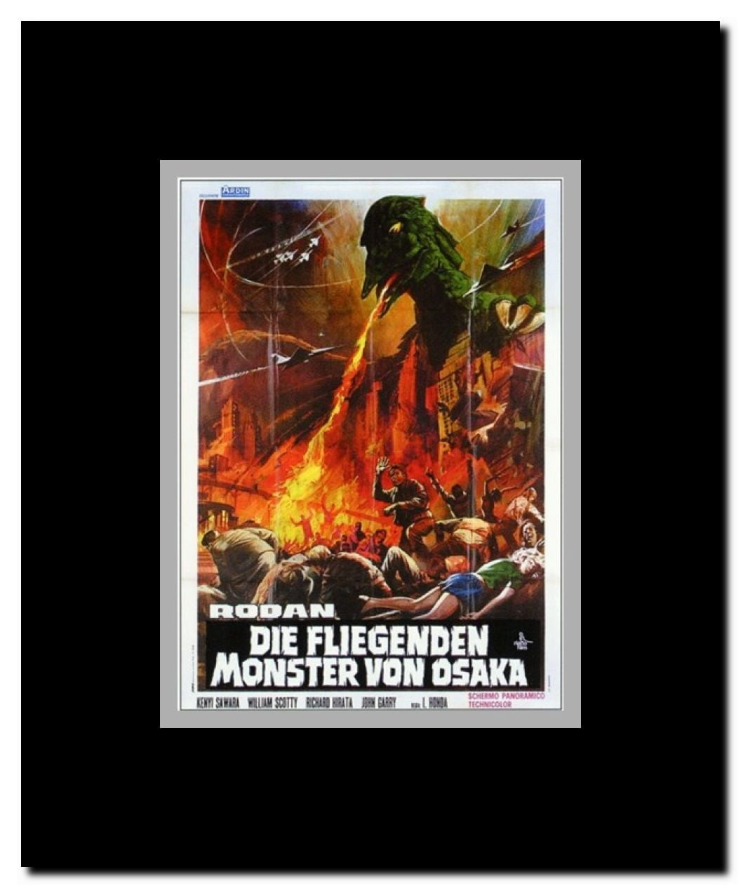 Rodan Framed Movie Poster