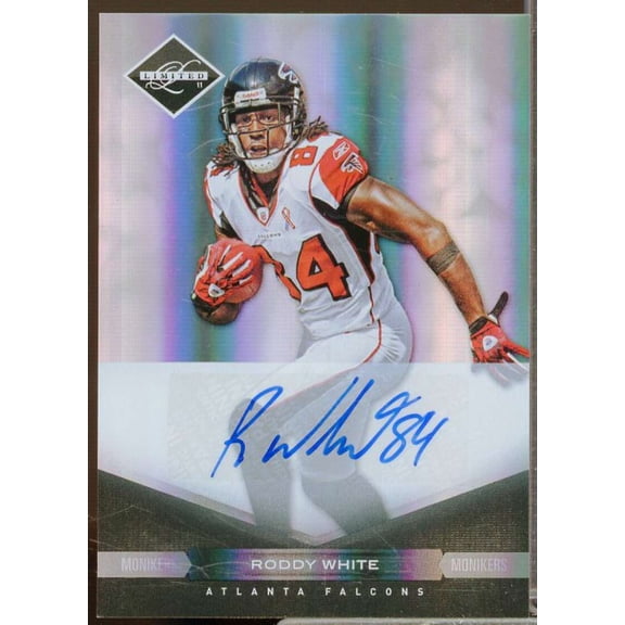 Roddy White/25 Card 2011 Limited Monikers Autographs Silver #6