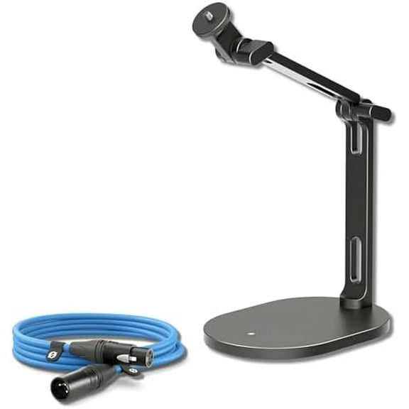 Rode DS2 Desktop Studio Arm for Microphones with Rode Premium XLR Cable (10' Blue)$$Music