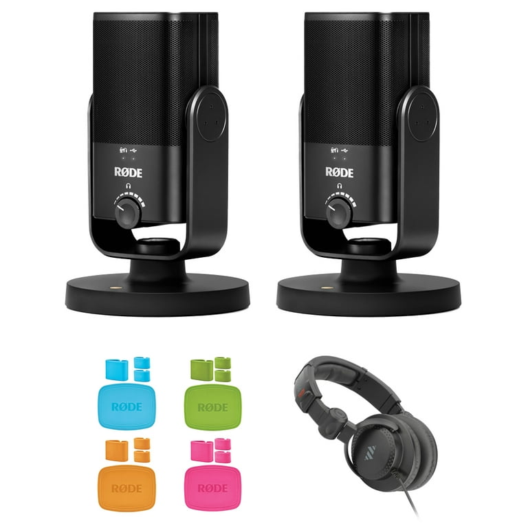 Rode NT-USB Mini USB Microphone Bundle with Rode COLORS Color-Coded Caps  (Set of 4) 