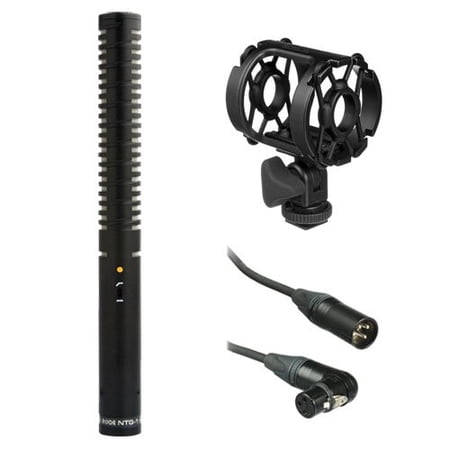 Rode NTG-1 Condenser Shotgun Microphone Kit w/ Shock Mount and Microphone Cable