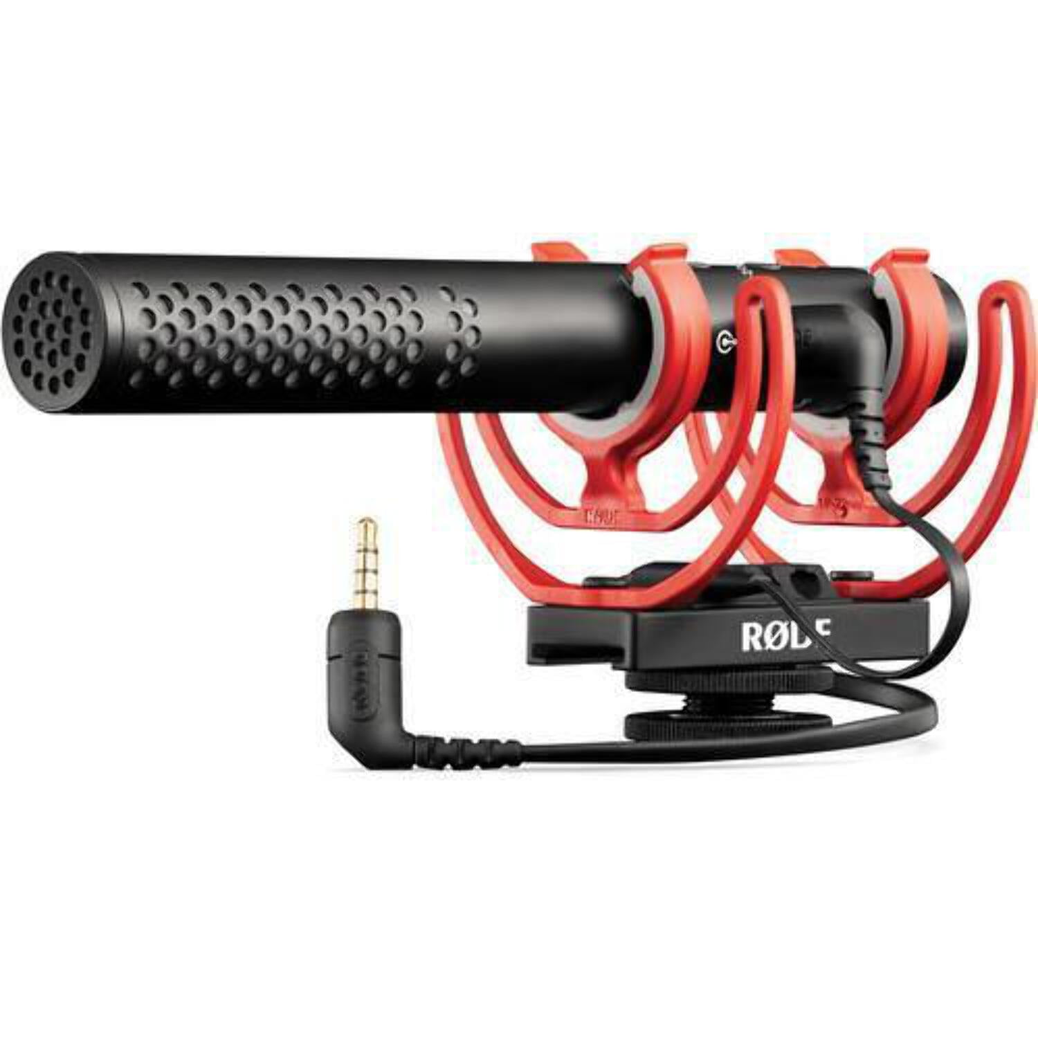 Rode VideoMicro Compact On-Camera Microphone with Rycote Lyre Shock Mount,  Auxiliary, Black
