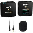 thumbnail image 1 of Rode Wireless GO II Single Compact Digital Wireless Microphone System and Recorder (WIGOIIS) Bundle with Rode Lavalier II Omnidirectional Lavalier Mic and 3-Pack Foam Windscreen, 1 of 7
