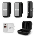 thumbnail image 1 of Rode Wireless Micro Ultra-Compact 2-Person Digital Wireless Microphone System with USB-C Connector, Black, Bundle with Wall Charger, 1 of 8