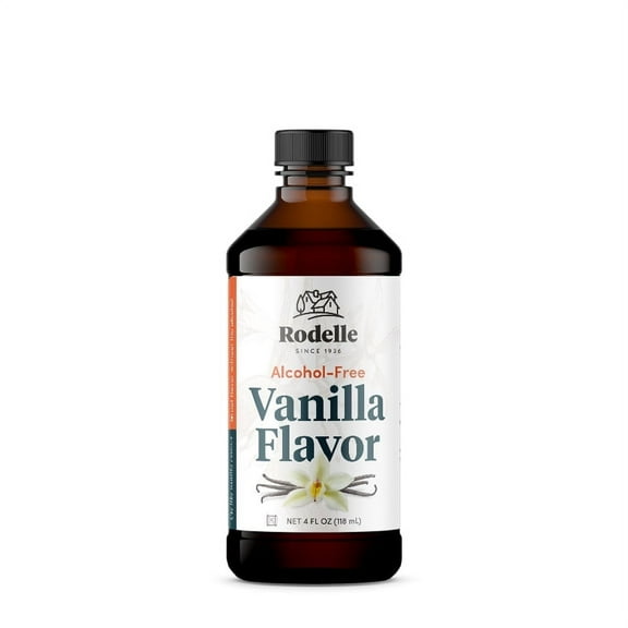 Rodelle Alcohol Free Vanilla Flavor 4 fl oz, Baking Extract