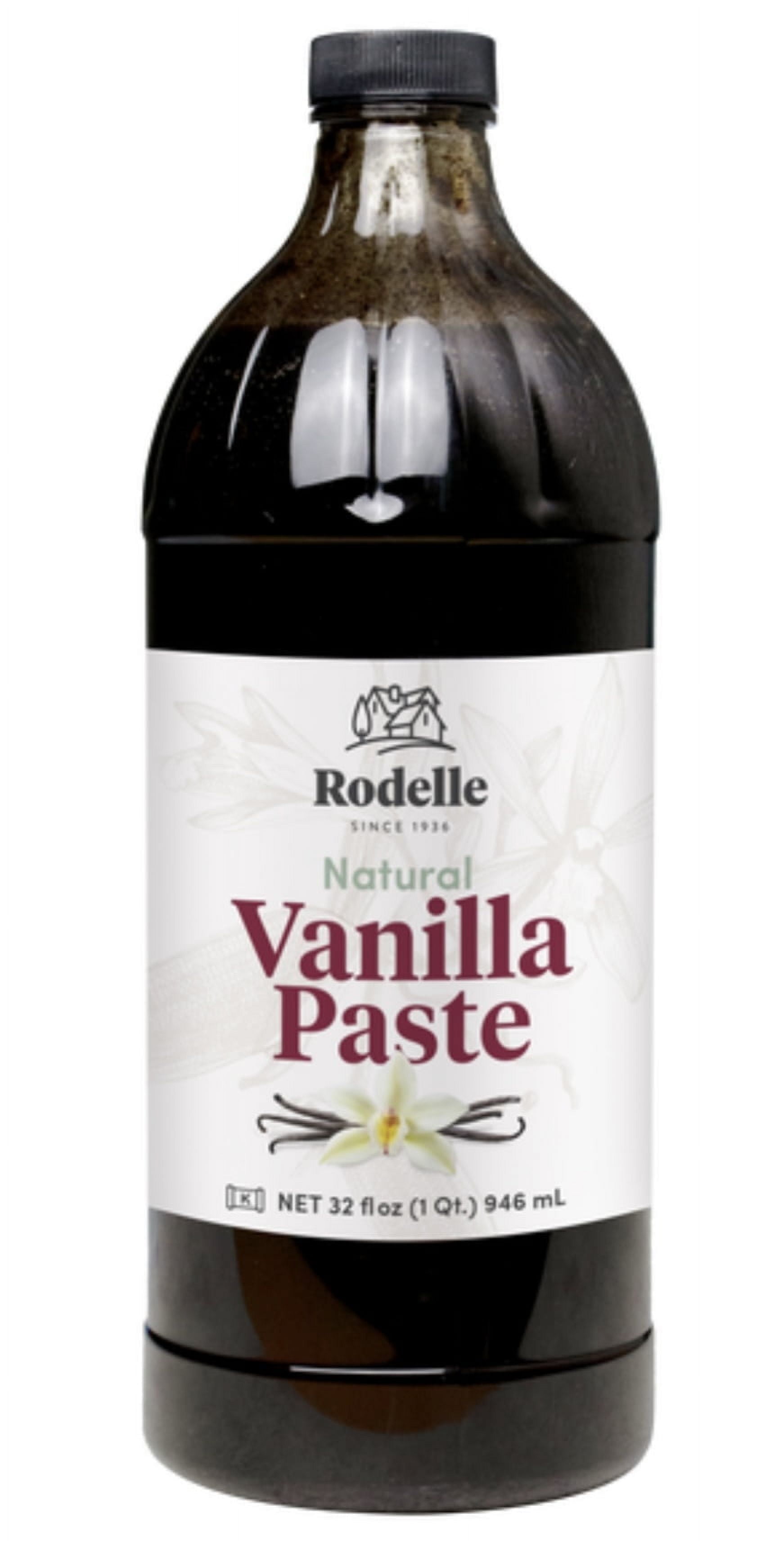 Rodelle Natural Vanilla Paste,32 fl oz, Baking Extract