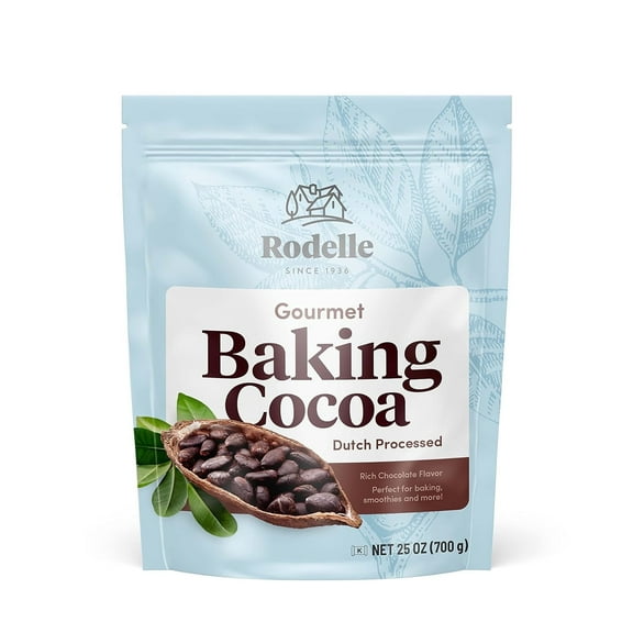 Rodelle Dutch-Processed Gourmet Baking Cocoa Powder, 25 ounce pouch