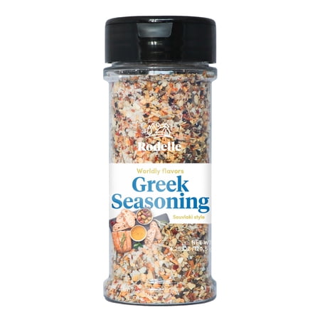Rodelle Souvlaki Style Greek Seasoning, Shaker Jar, 4.25 Ounce