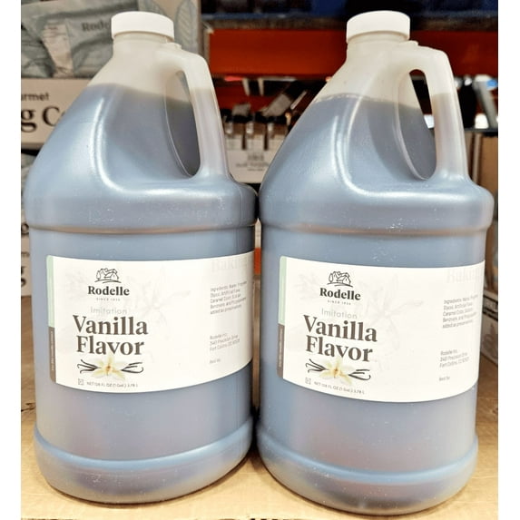 Rodelle Imitation Vanilla Flavor 128fl oz 3.78L (2 Jugs)