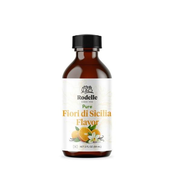 Rodelle Pure Fiori di Sicilia Citrus Flavor, Gluten-Free, Vegan, 2 fl oz