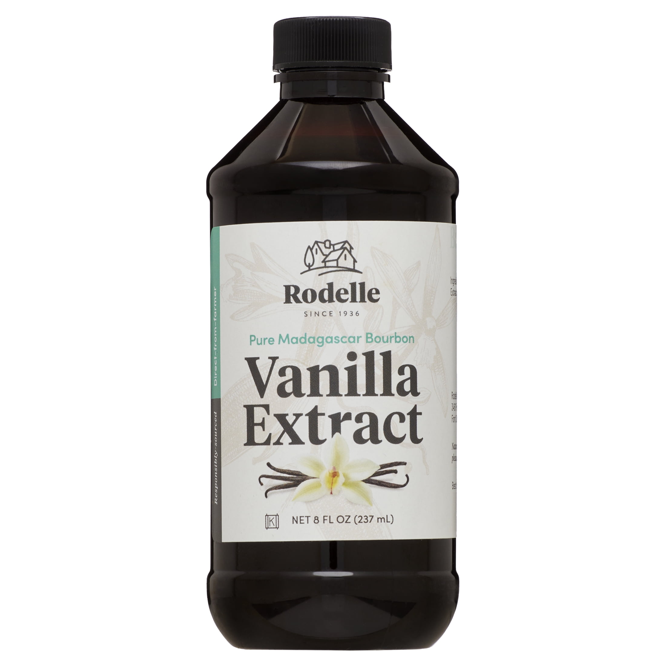Rodelle Pure Vanilla Extract, 8 fl oz, Baking Extracts