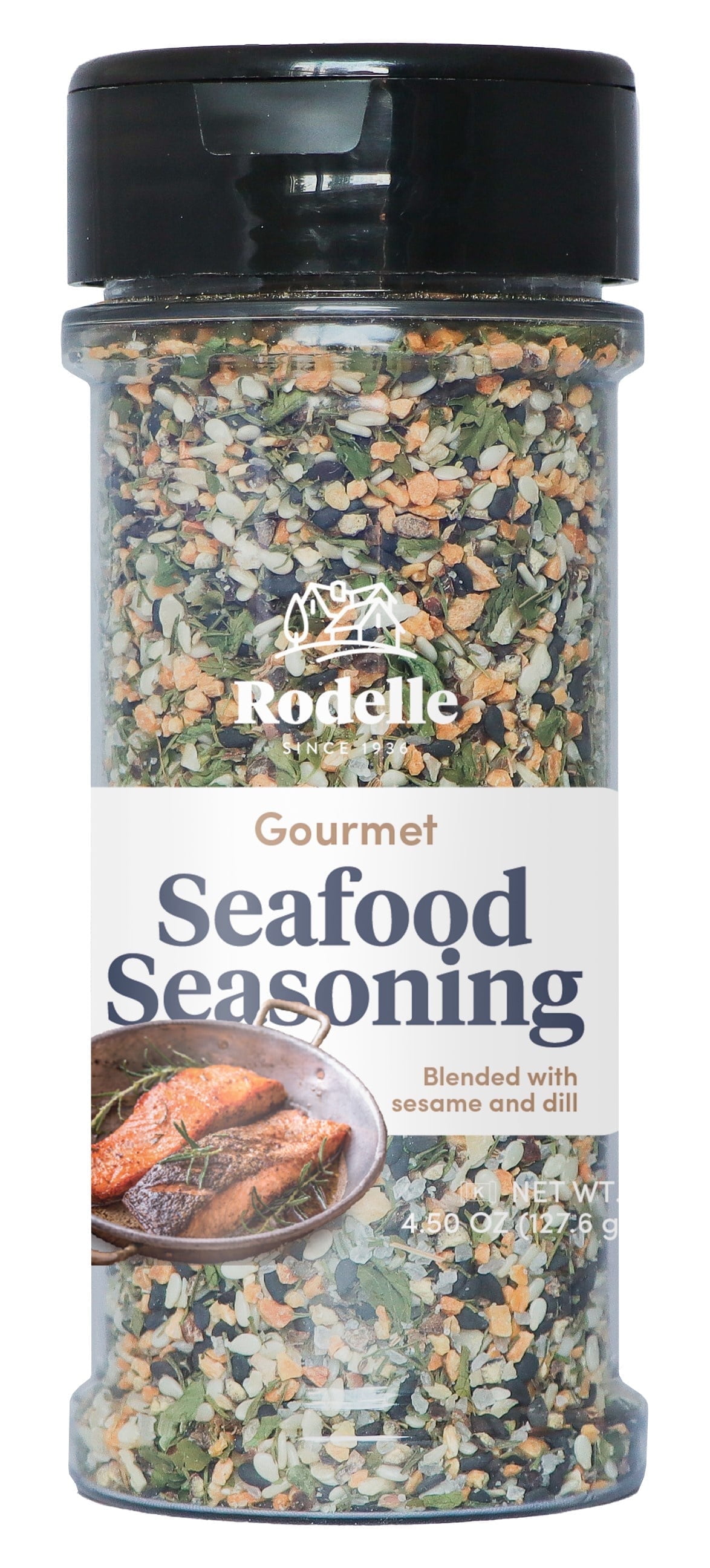Rodelle Seafood Seasoning, 4.50 Ounce Jar