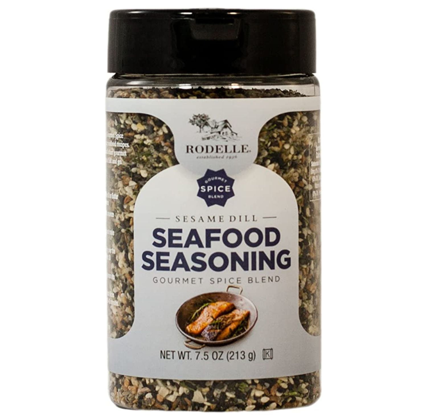 Rodelle Seafood Seasoning, Sesame Dill, 7.5 Oz