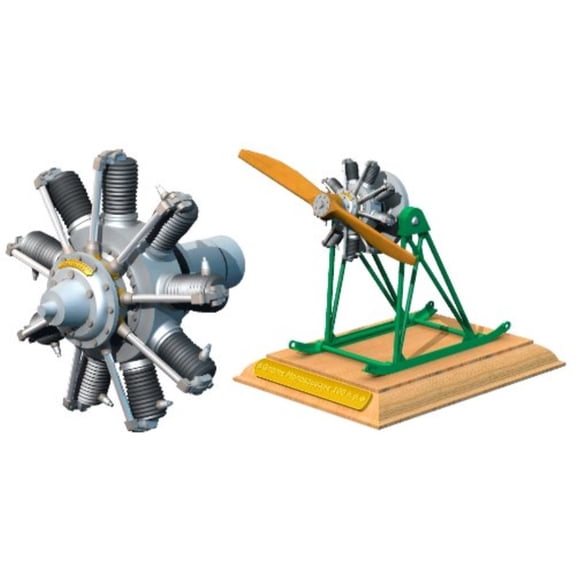 roden 1/32 gnome monosoupape 9b rotary engine