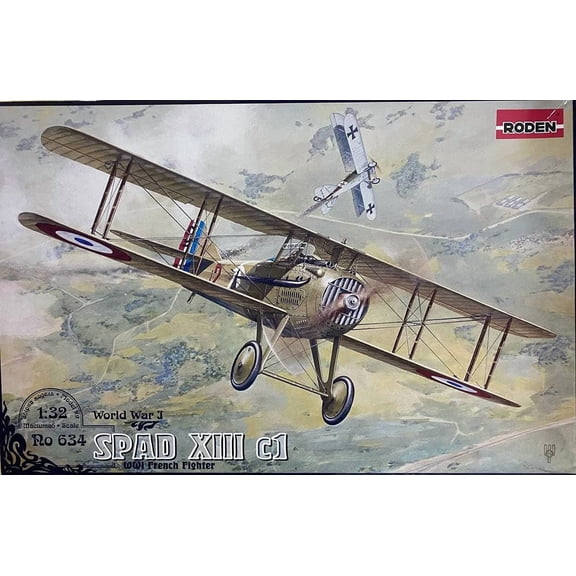 Roden 634-1/32 - Spad XIIIc1 (Early) Scale Plastic Model kit Aircraft