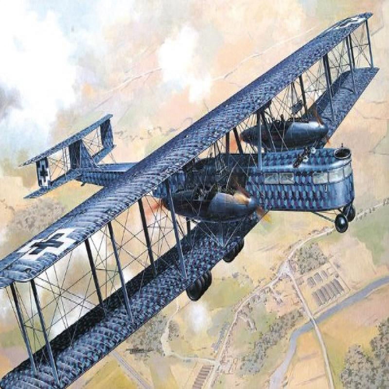 Roden Zeppelin Staaken R.VI - Maquette 1/72, Détails Intérieurs, Moteurs Détaillés, Kit De Modélisme Historique, échelle 1:72