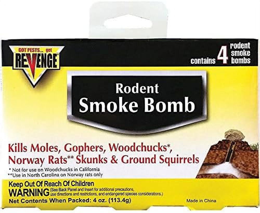 Rodent Bombs (8Pack) Kills Rats Moles Skunks Gophers Woodchucks Not