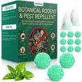 thumbnail image 1 of Rodent Mouse Repellent 14 Pack Peppermint Oil Moth Balls for Mice Rats Deterrent Natural Pest Control Mothballs for Rodents Squirrels Skunk Mole Gopher Pets Safe Indoor and Outdoor Use, 1 of 3