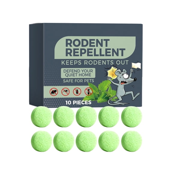 Rodent Mouse Repellent Indoor Outdoor - Moth Balls - Keeps Rodent Pests Away Effectively-Indoor/Outdoor Use, Safe for Humans & Pets Garden & Home 10pcs