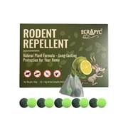 Rodent Mouse Repellent Indoor Outdoor - Peppermint Oil to Repel Mice Mole and Rats, Bug Insect Spider Repellent Pouches, Pest Control Natural Deterrent Safe for Pets & Family 10Packs