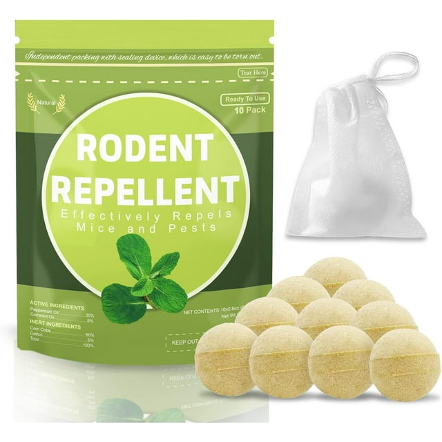 Rodent Repellent, 10 Pack,Rodent Deterrent Indoor,Rat Repellent for