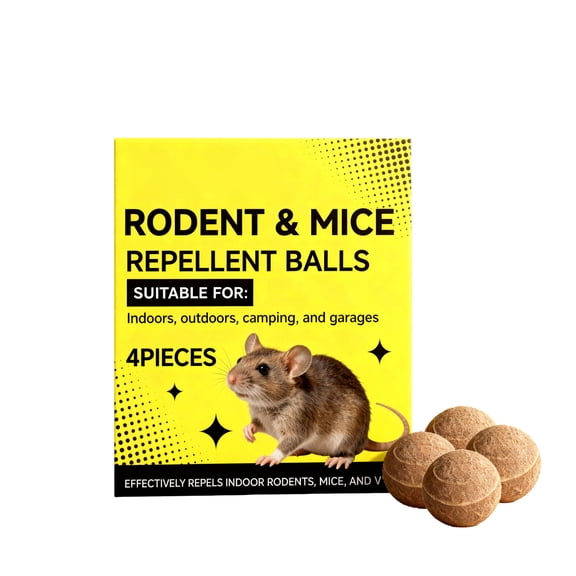 4 PCS Home Rodent Repellent Mice Mouse Deterrent for Garage Attic