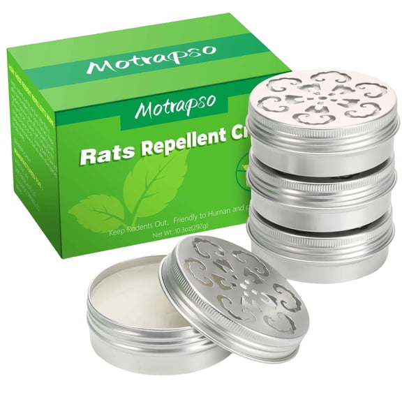 Rodent Repellent Balm with Plant Essential Oils for Indoor and Outdoor Use Effective Mouse and Rat Prevention Natural Formula Safe for Humans and Pets