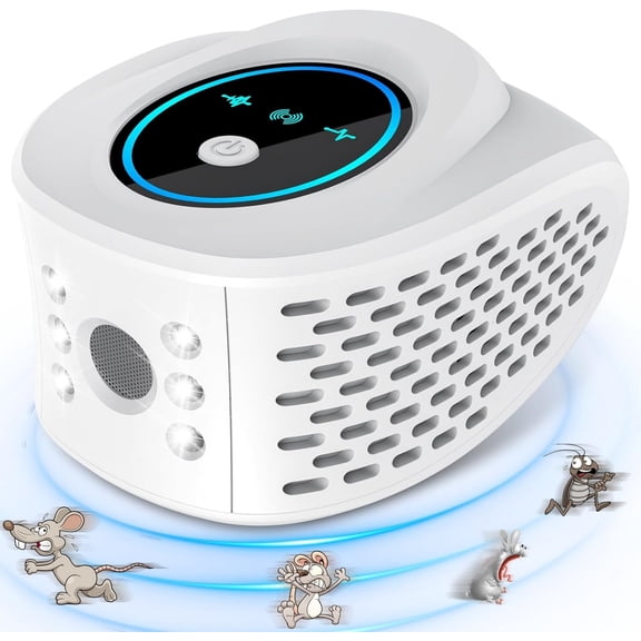 Rodent Repellent Mouse Repellent Indoor Ultrasonic Pest Repeller Plug in with LED Flashlights Mouse Deterrent Ultrasonic Rodent Repeller Mice Repellent for House Barn Warehouse