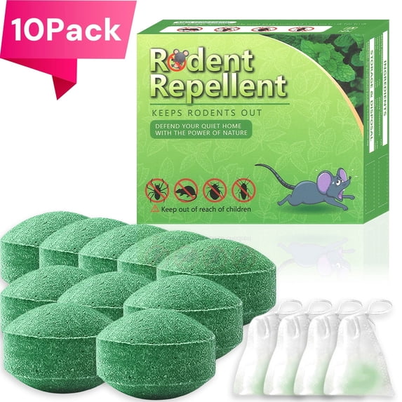 Rodent Repellent Pack Rodenticide Gardening Home Car Engine Mouse Rodent Repellent - 10pack