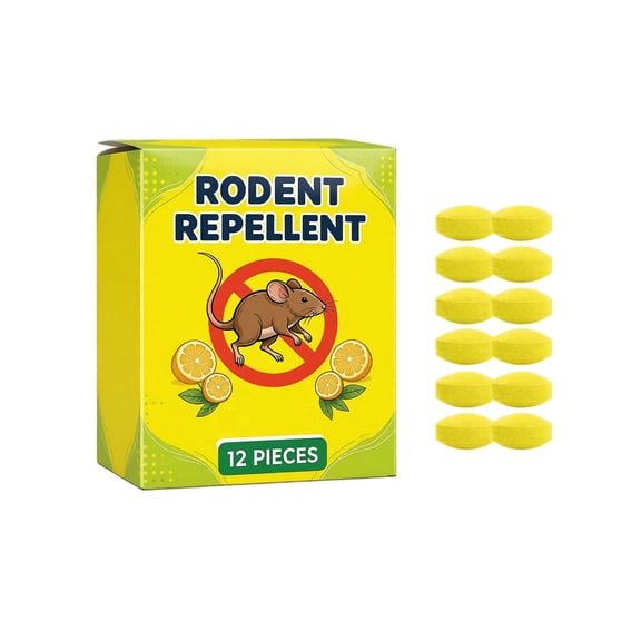 Rodent Repellent Plant-Based 2 Pieces Natural Mouse Control Solution for Indoor and Outdoor Use