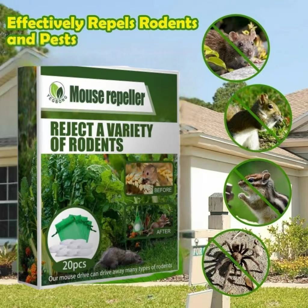 Rodent Repellent Pouches, Mouse Repellent 100 Pouches Peppermint Oil