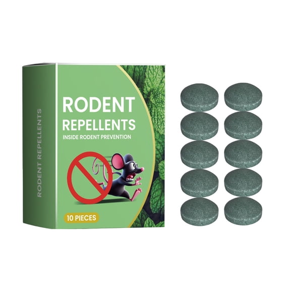 Rodent Repellent Tablets for Indoor Use Natural Scented Mouse Deterrent for Home Garage Car Storage Room NonToxic 0 Pack