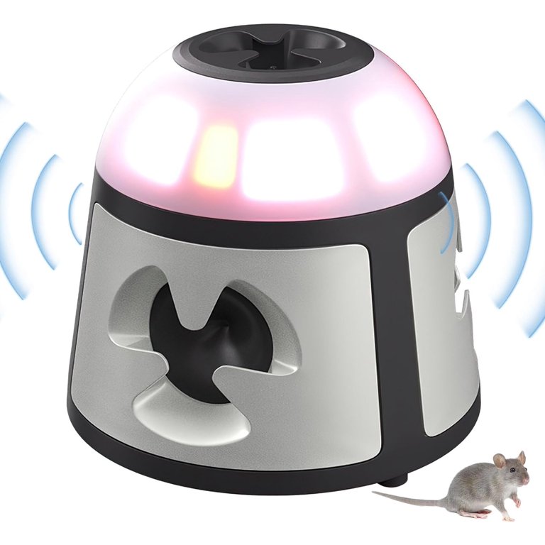 Rodent Repeller, 4-in-1Mice Repellent 360° Ultrasonic Pest