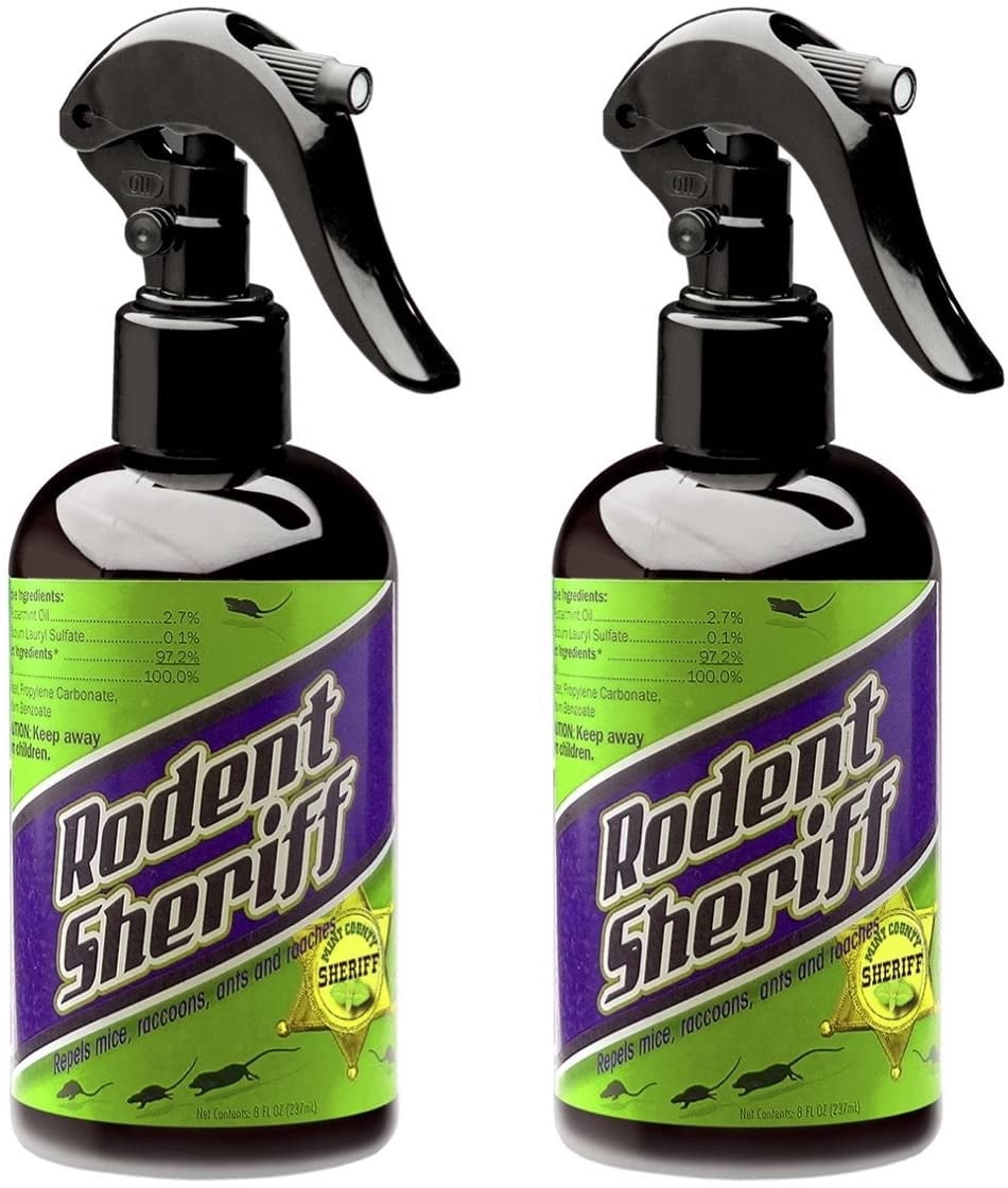 Rodent Sheriff Pest Control - Ultra-Pure Peppermint Spray - Repels Mice, Raccoons, Ants, and More - Made in USA (2)