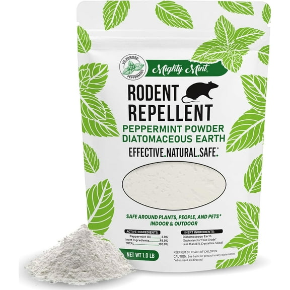 Rodent lent Pest Control, Diatomaceous Earth Peppermint Pest Powder, 1 lb