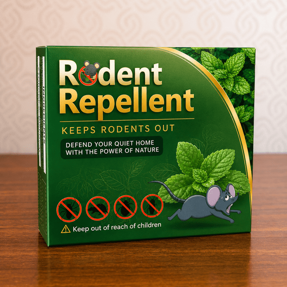 RodentMouseRepellent 1 boxes Peppermint Oil Moth Balls for Mice Rats Deterrent Natural PestControl Mothballs for Rodents Squirrels Skunk Mole Gopher Pets Safe Indoor and Outdoor Use
