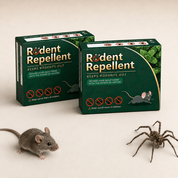 RodentMouseRepellent 2 boxes Peppermint Oil Moth Balls for Mice Rats Deterrent Natural PestControl Mothballs for Rodents Squirrels Skunk Mole Gopher Pets Safe Indoor and Outdoor Use