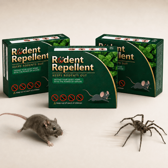 RodentMouseRepellent 3 boxes Peppermint Oil Moth Balls for Mice Rats Deterrent Natural PestControl Mothballs for Rodents Squirrels Skunk Mole Gopher Pets Safe Indoor and Outdoor Use