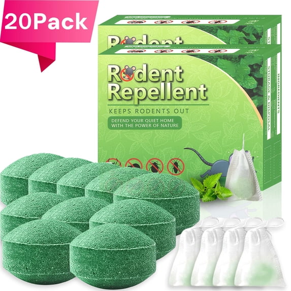 RodentRepellent Pack RodenticideGardening Home Car Engine Mouse RodentRepellent - 20pack