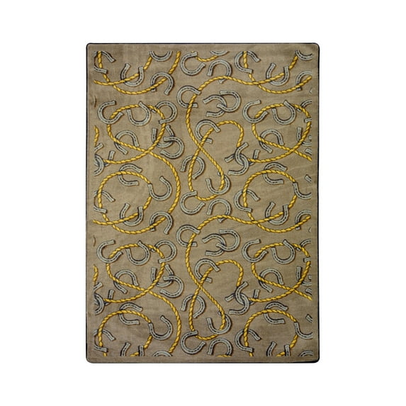 Rodeo 3'10" x 5'4" Area Rug In Color Dark Dust