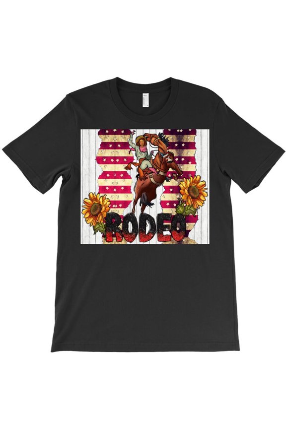 Rodeo America Themed Funny and Cute Western and Sports and Country and H41842 Unisex T-Shirt, Up to 5XL Available