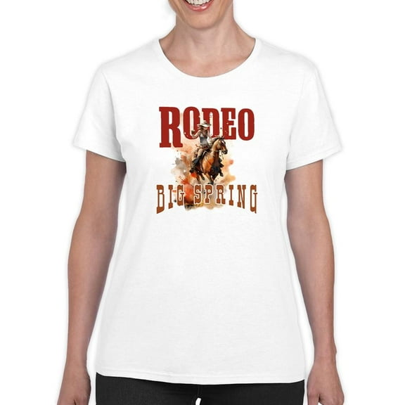 Rodeo Big Spring T-shirt Women's -SmartPrintsInk Designs