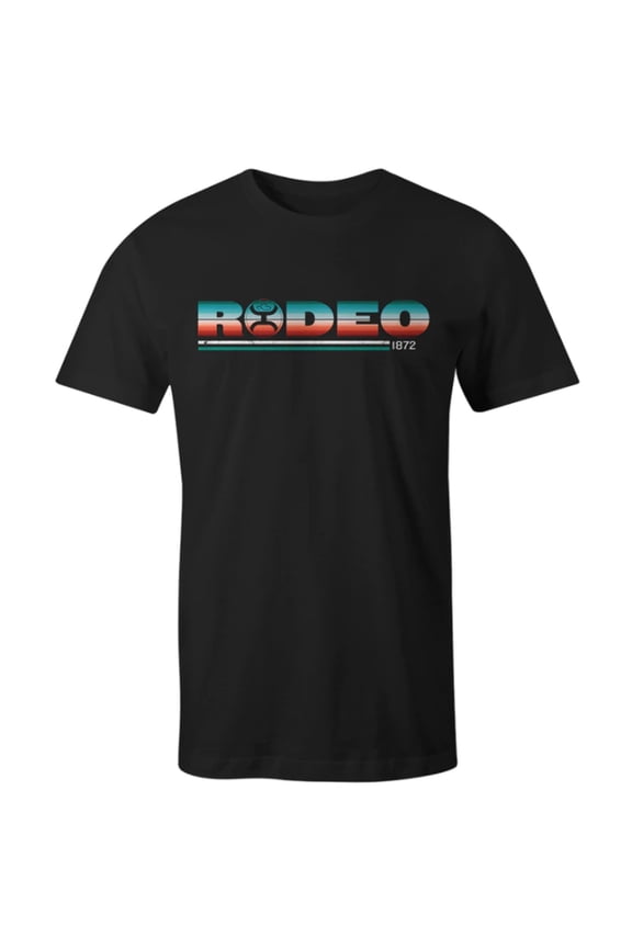 Hooey Men's Rodeo Serape Black T-Shirt HT1532BK