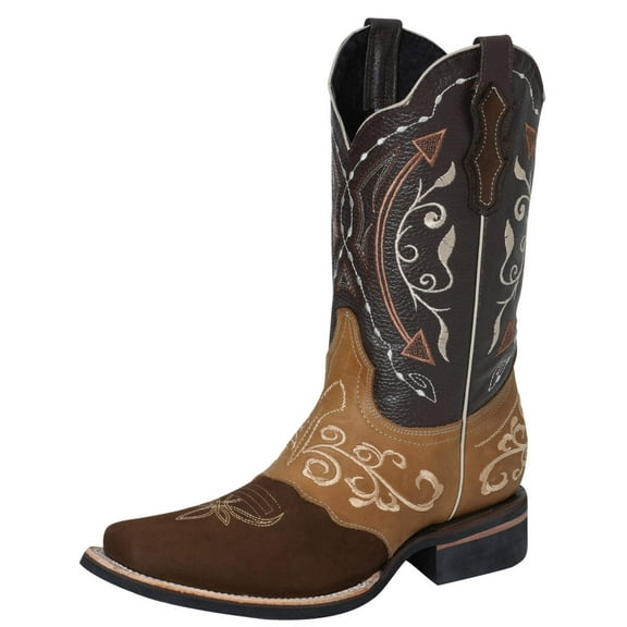 Men's Bovino Nobuck Leather Classic Western Cowboy Boots 'El Señor de los Cielos' 124080