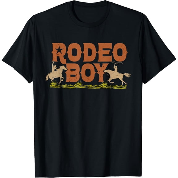 Rodeo Boy Howdy Cowboy Western Country Horse Riding T-Shirt