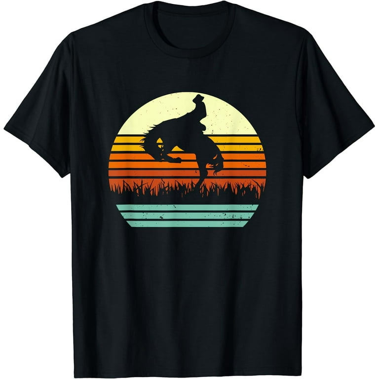Bucking Bronco Horse Retro Style T-Shirt Bucking Bronco Horse Retro Style T-Shirt