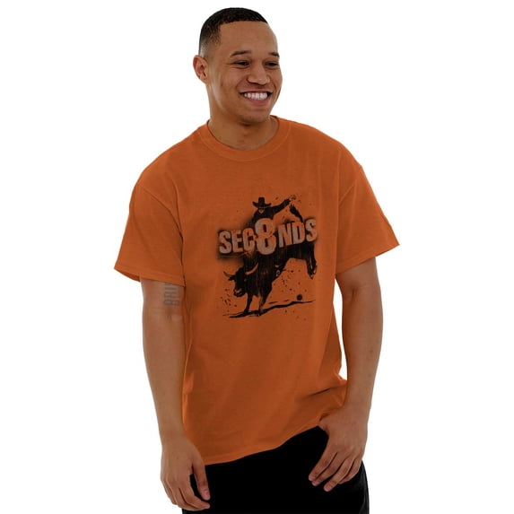 Rodeo Bull Rider Cowboy Cool Country Men's Graphic T Shirt Tees Brisco Brands M