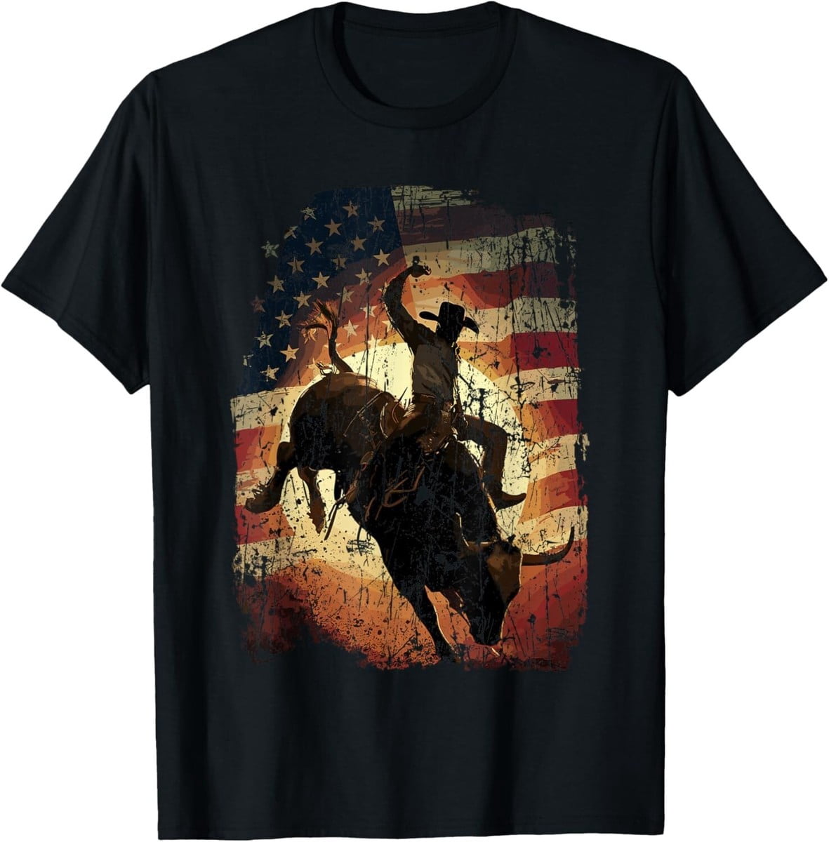 Bull Rider Cloth Rodeo Bull Rider Cowboy T-Shirt - Walmart.com