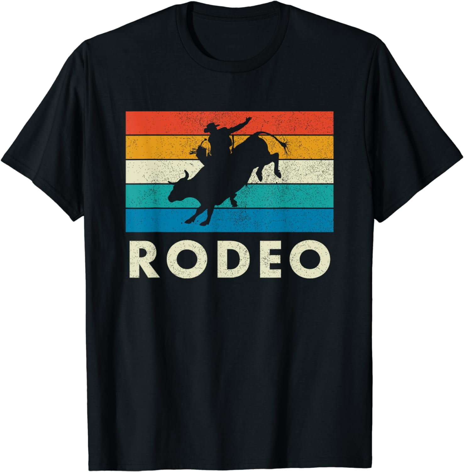 Rodeo, Bull Riding, Western,Vintage Style T-Shirt - Walmart.com