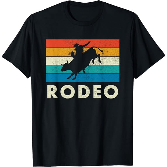 Rodeo, Bull Riding, Western,Vintage Style T-Shirt